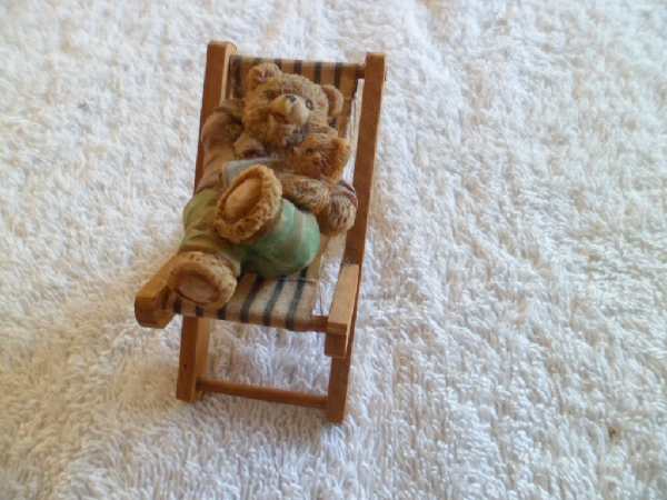 Small Epoxy Bear in Chair | bidorbuy